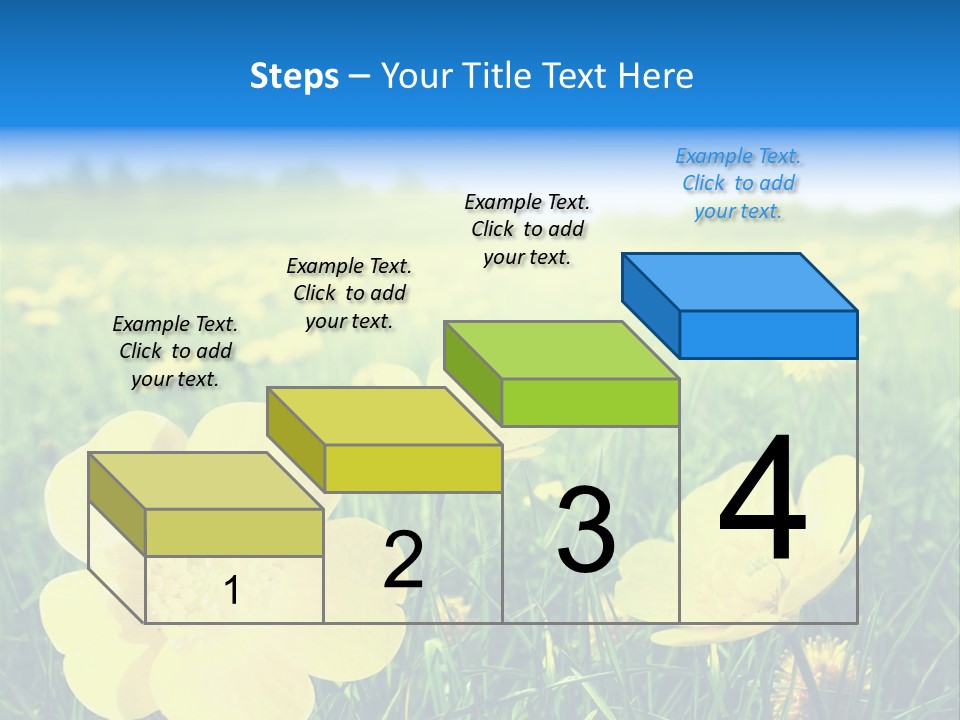 Blue Pasture Farmland PowerPoint Template