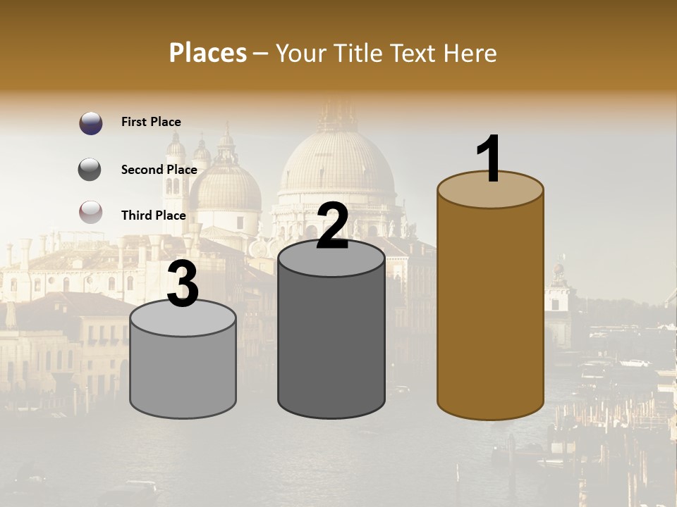 Transport Dawn Landmark PowerPoint Template