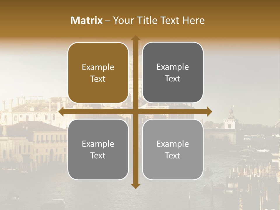 Transport Dawn Landmark PowerPoint Template
