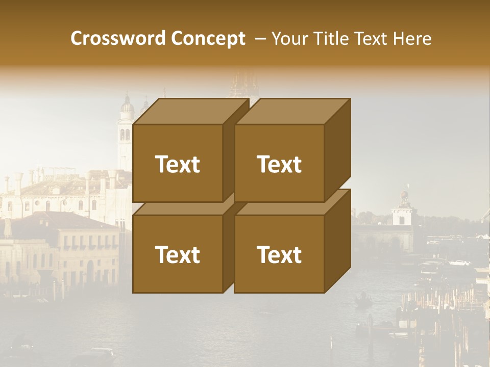 Transport Dawn Landmark PowerPoint Template