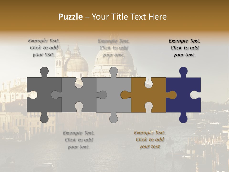 Transport Dawn Landmark PowerPoint Template