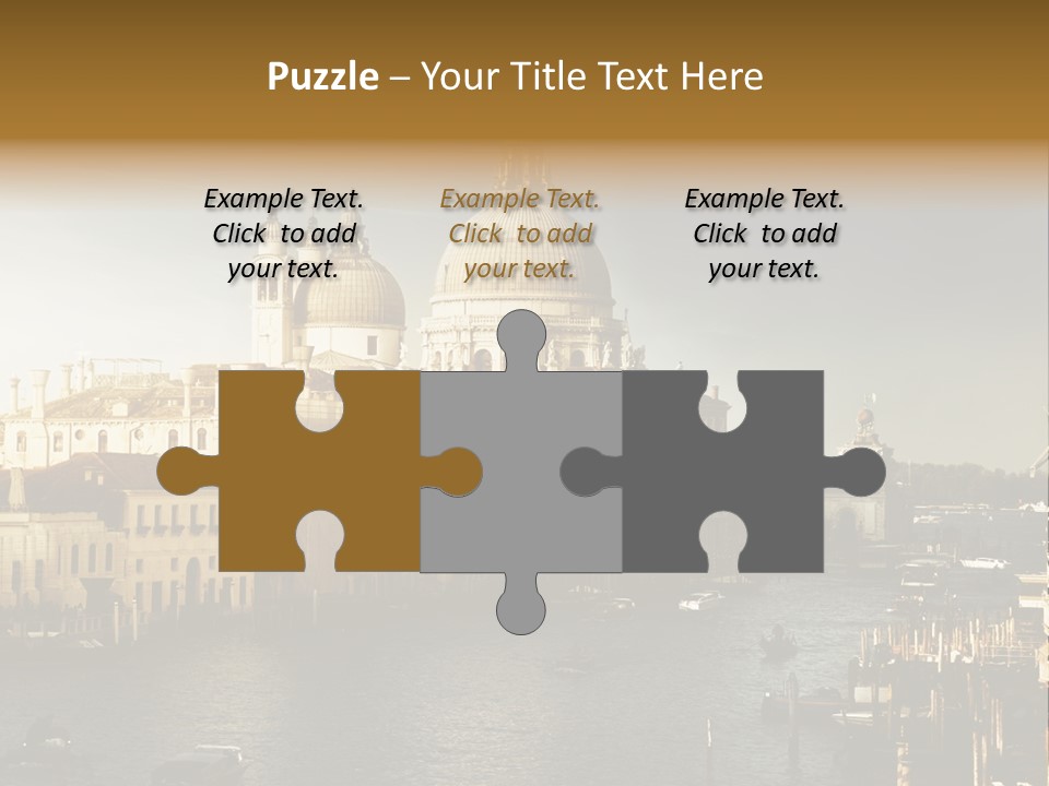 Transport Dawn Landmark PowerPoint Template