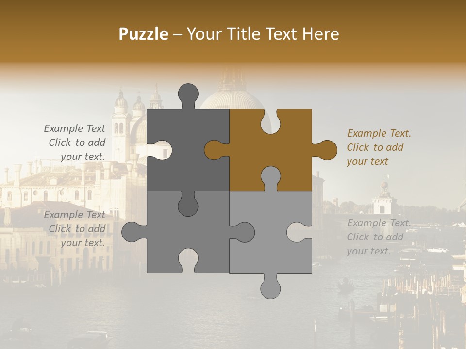 Transport Dawn Landmark PowerPoint Template