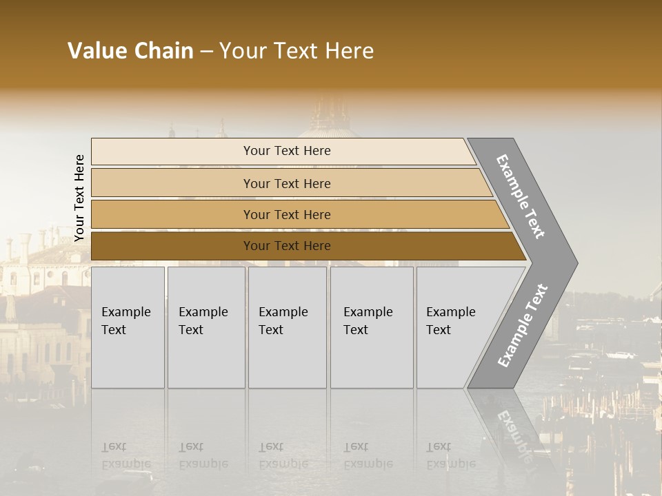 Transport Dawn Landmark PowerPoint Template