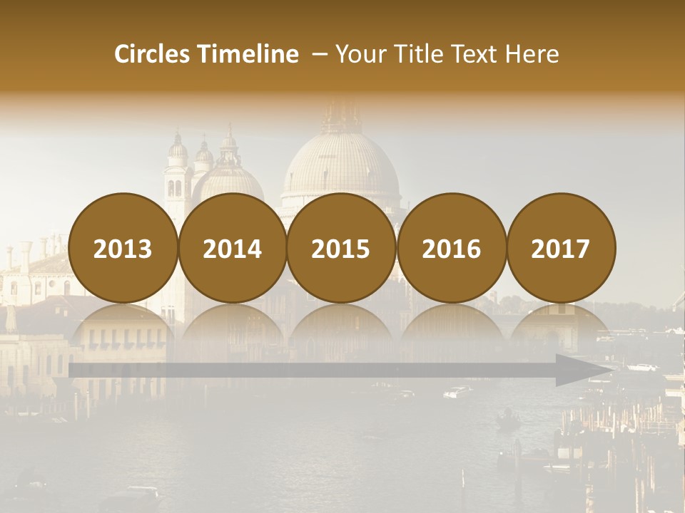 Transport Dawn Landmark PowerPoint Template