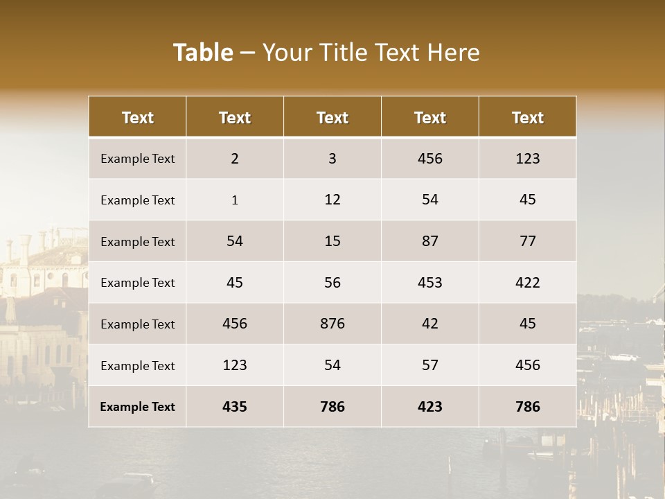 Transport Dawn Landmark PowerPoint Template