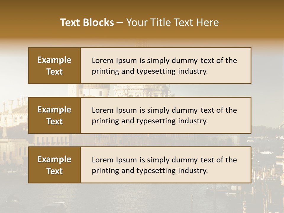 Transport Dawn Landmark PowerPoint Template