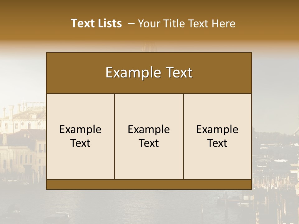Transport Dawn Landmark PowerPoint Template