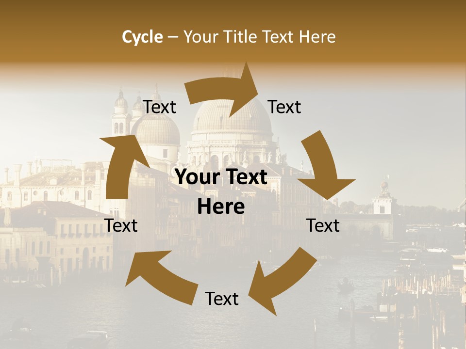 Transport Dawn Landmark PowerPoint Template