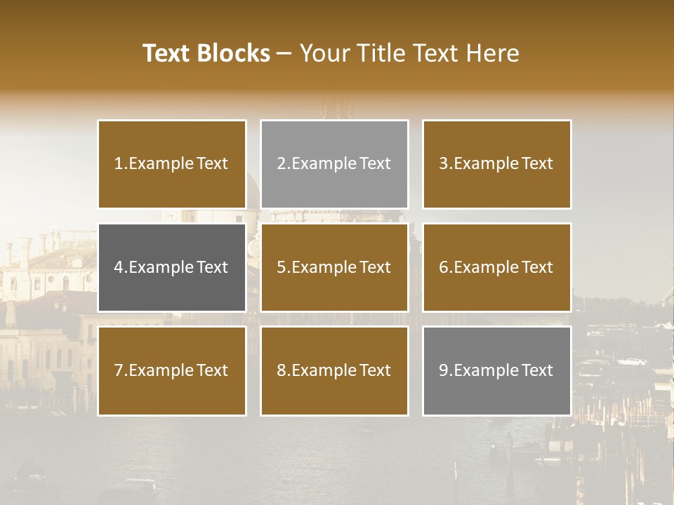 Transport Dawn Landmark PowerPoint Template
