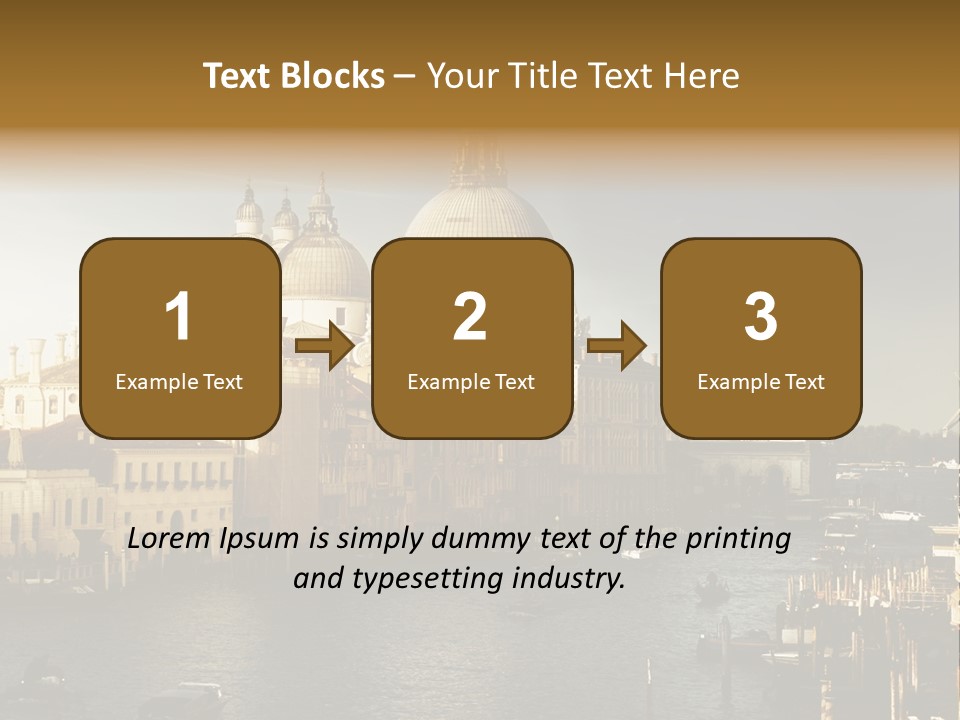 Transport Dawn Landmark PowerPoint Template