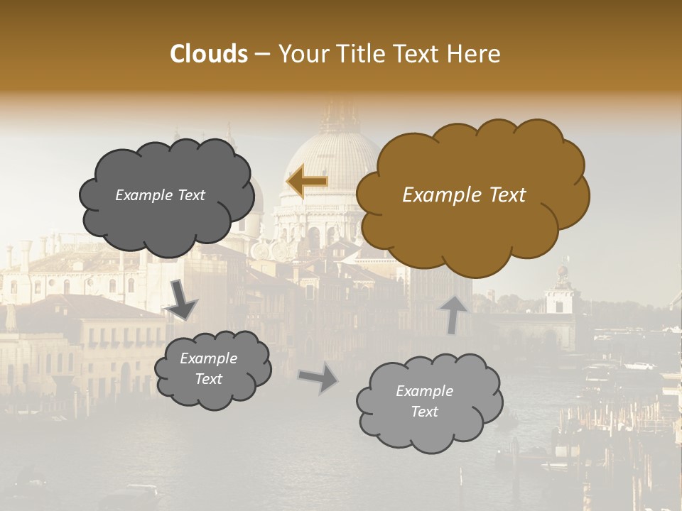 Transport Dawn Landmark PowerPoint Template