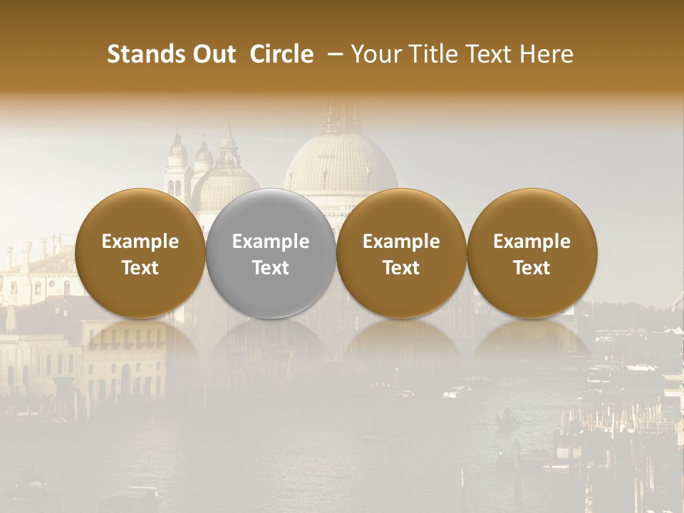 Transport Dawn Landmark PowerPoint Template