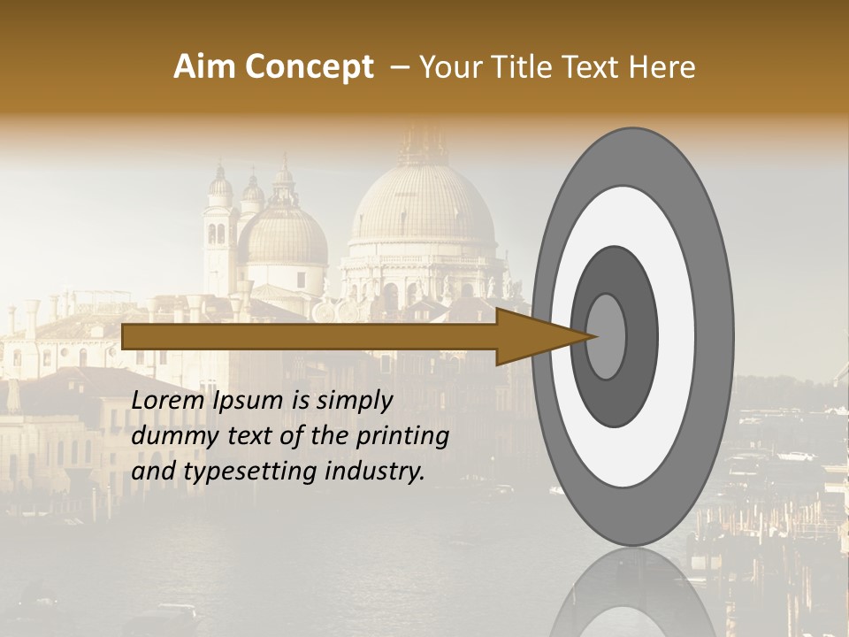 Transport Dawn Landmark PowerPoint Template