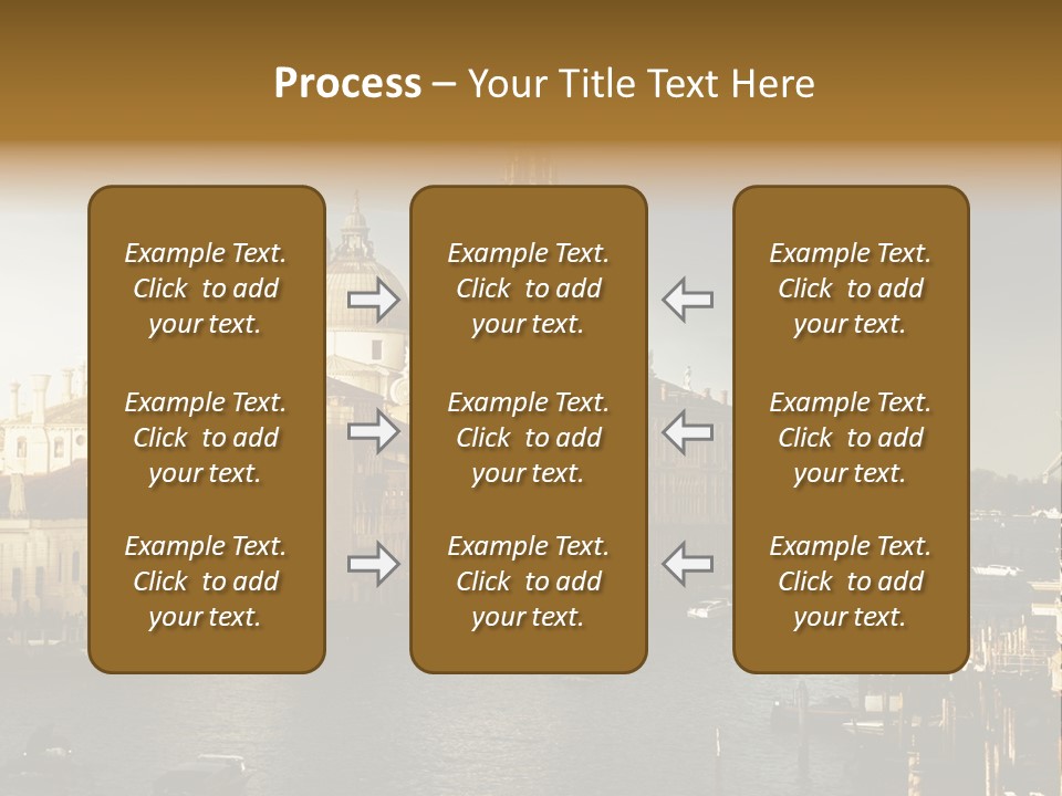 Transport Dawn Landmark PowerPoint Template