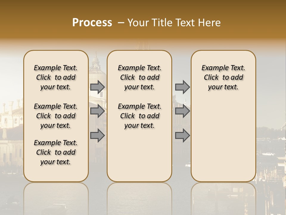 Transport Dawn Landmark PowerPoint Template