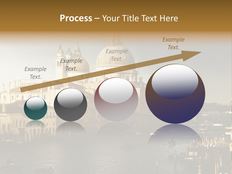 Transport Dawn Landmark PowerPoint Template