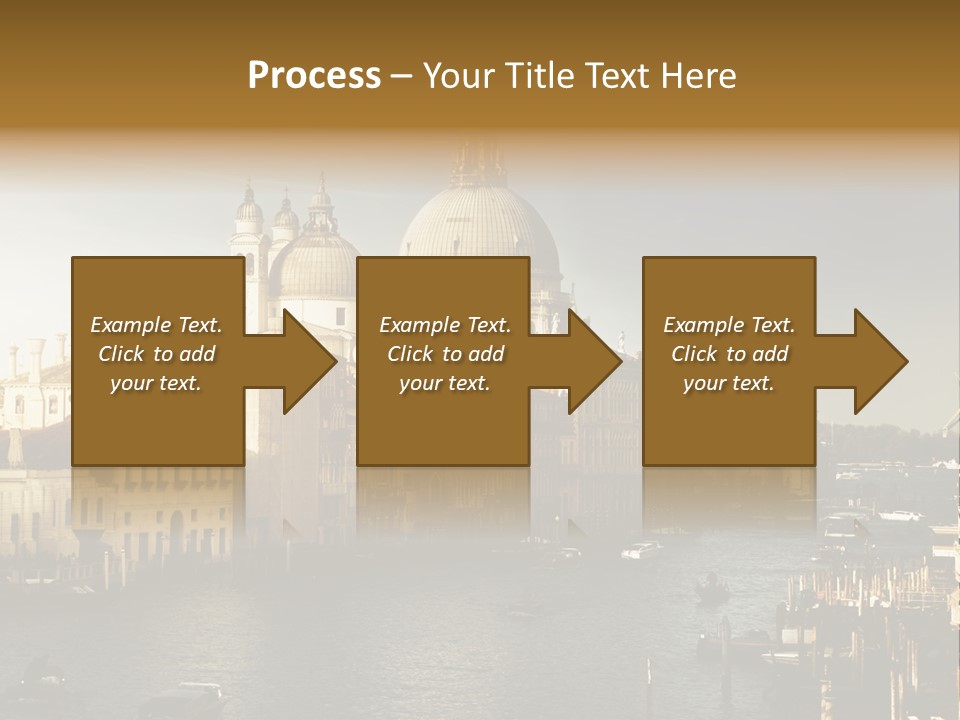 Transport Dawn Landmark PowerPoint Template