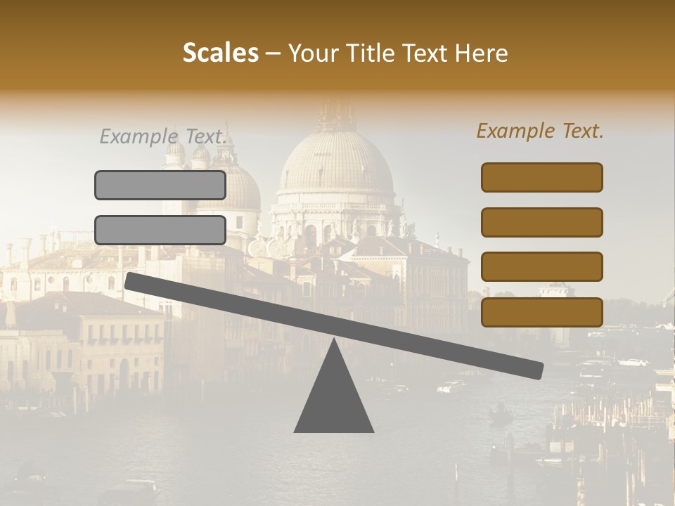 Transport Dawn Landmark PowerPoint Template