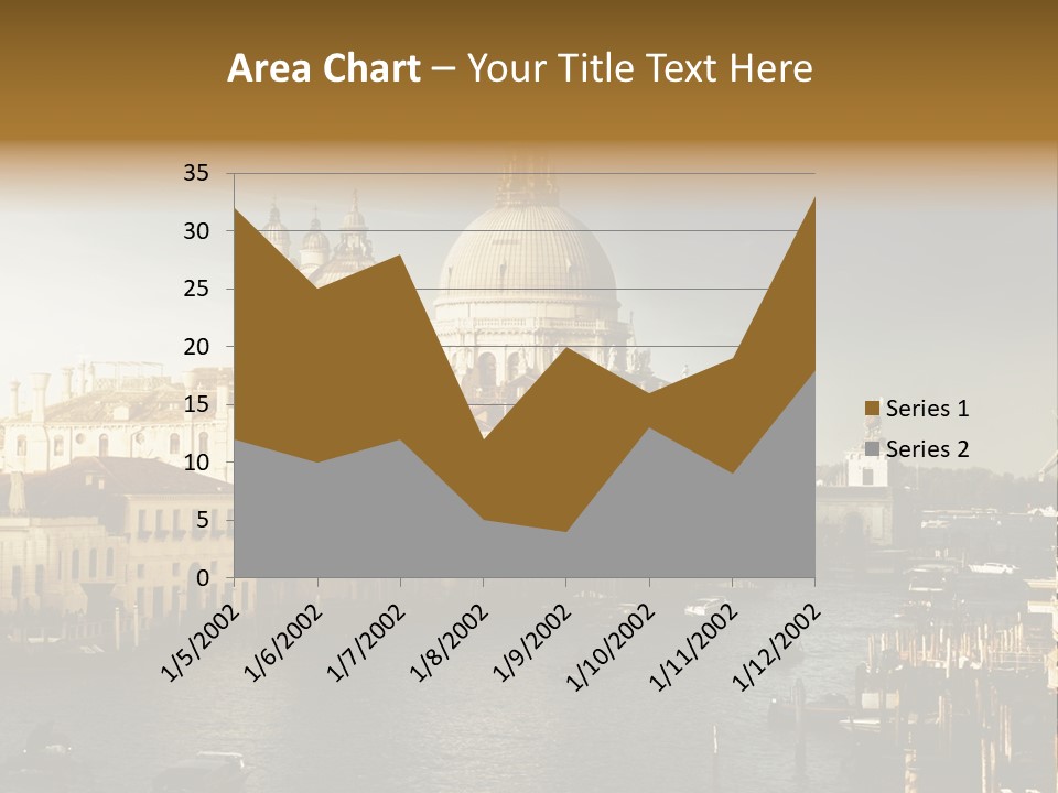 Transport Dawn Landmark PowerPoint Template