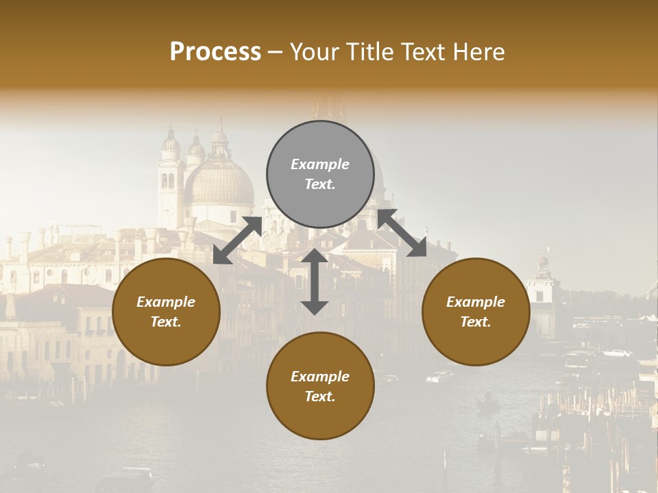 Transport Dawn Landmark PowerPoint Template