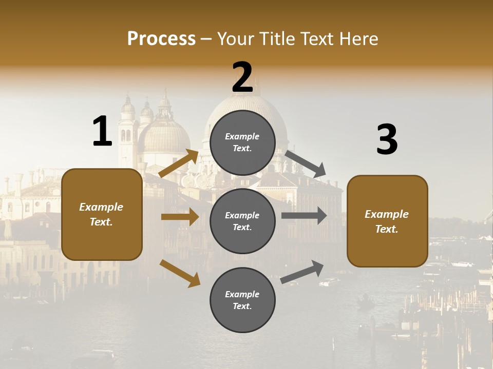 Transport Dawn Landmark PowerPoint Template