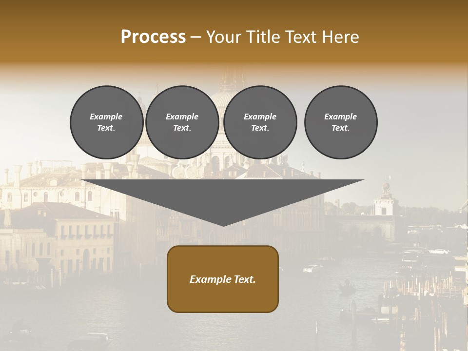 Transport Dawn Landmark PowerPoint Template