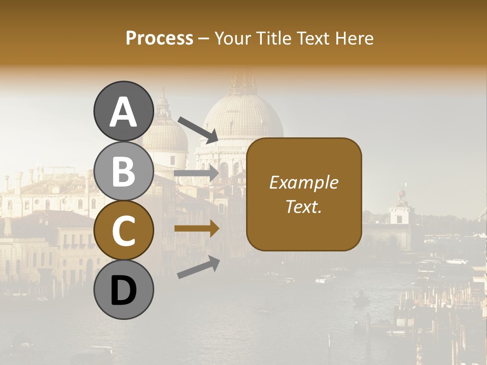 Transport Dawn Landmark PowerPoint Template
