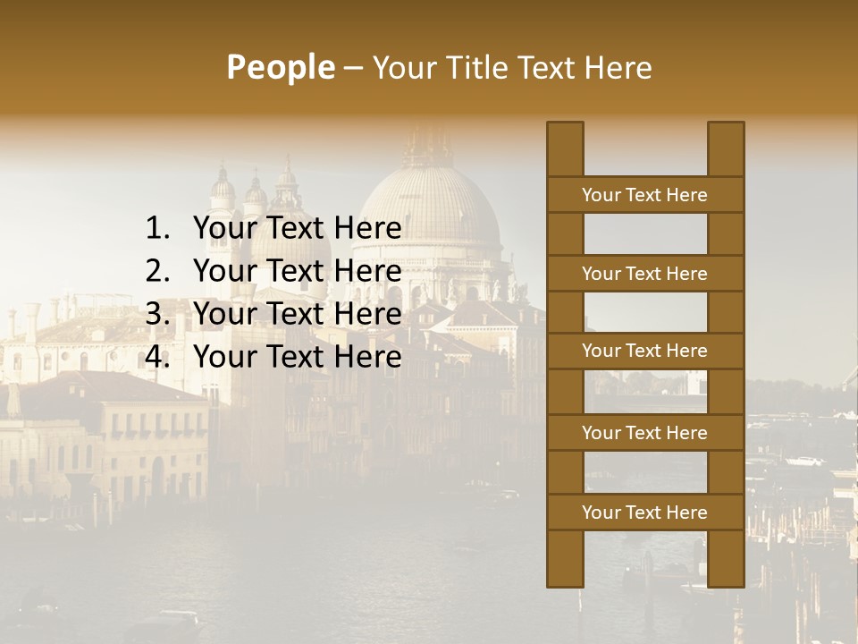 Transport Dawn Landmark PowerPoint Template
