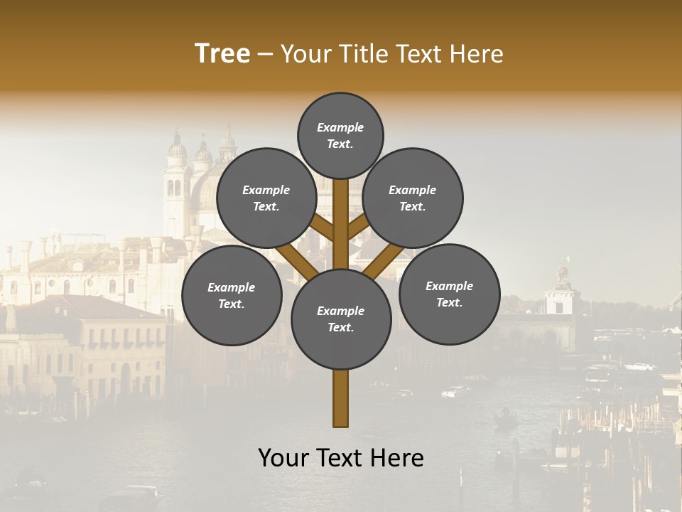Transport Dawn Landmark PowerPoint Template