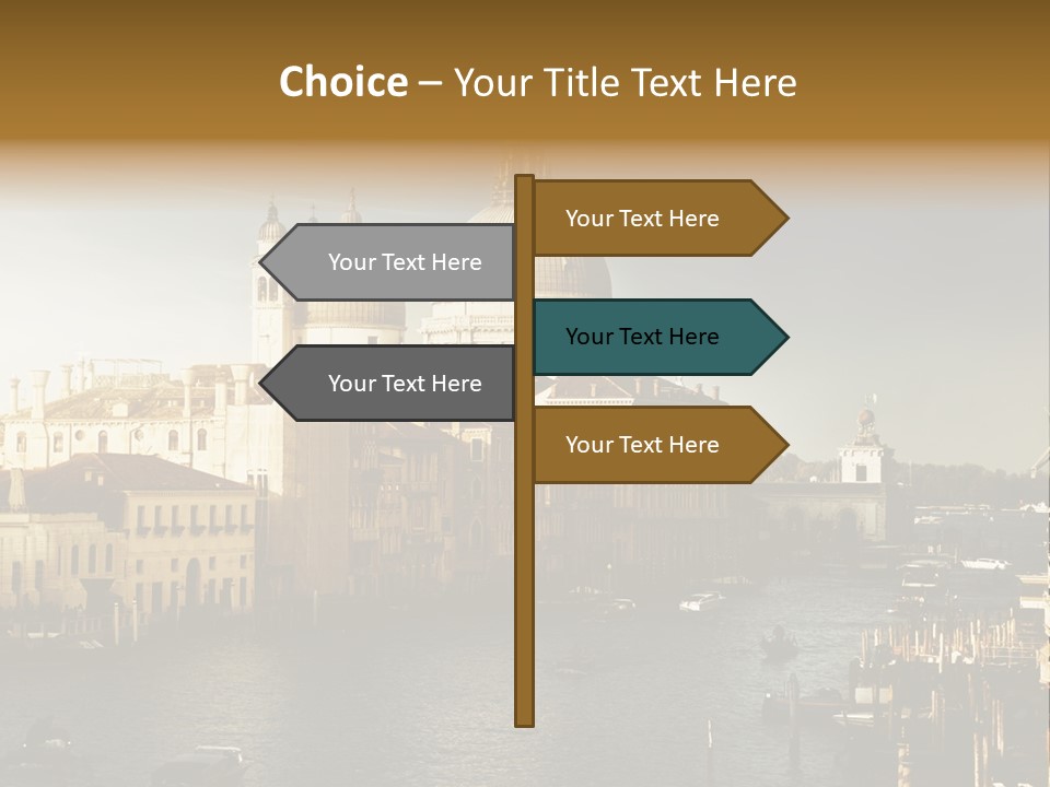Transport Dawn Landmark PowerPoint Template