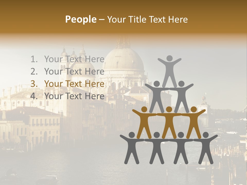 Transport Dawn Landmark PowerPoint Template