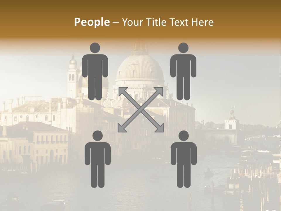 Transport Dawn Landmark PowerPoint Template