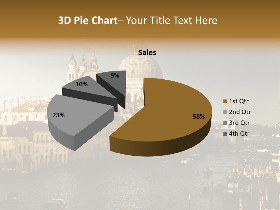 Transport Dawn Landmark PowerPoint Template
