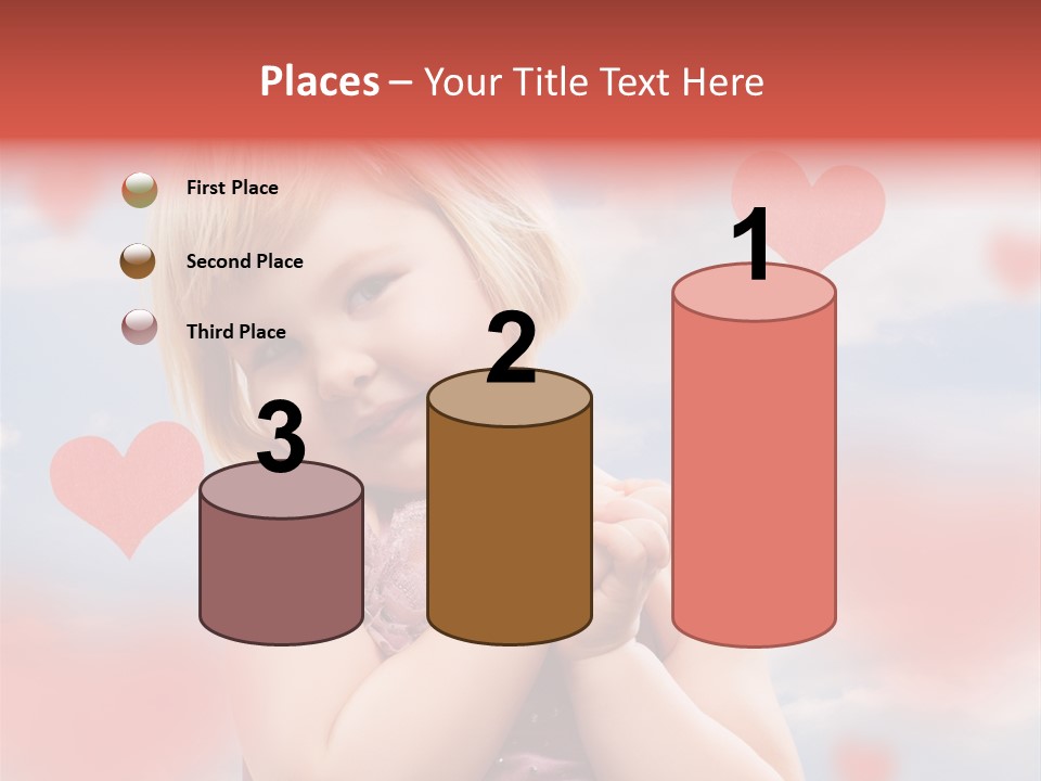 Affectionate Hand Little PowerPoint Template