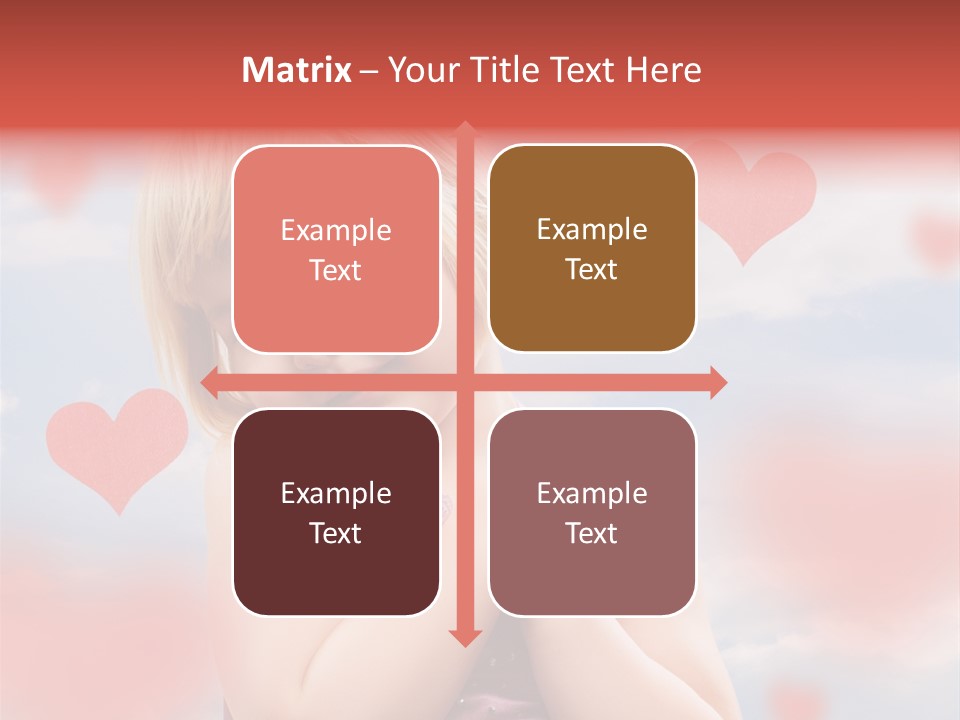 Affectionate Hand Little PowerPoint Template