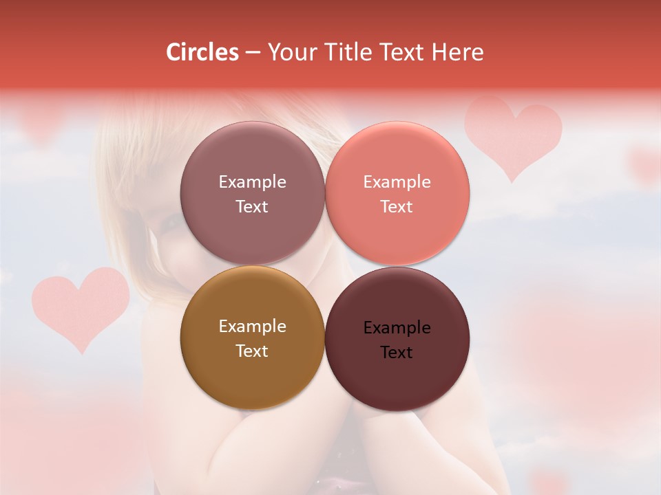 Affectionate Hand Little PowerPoint Template