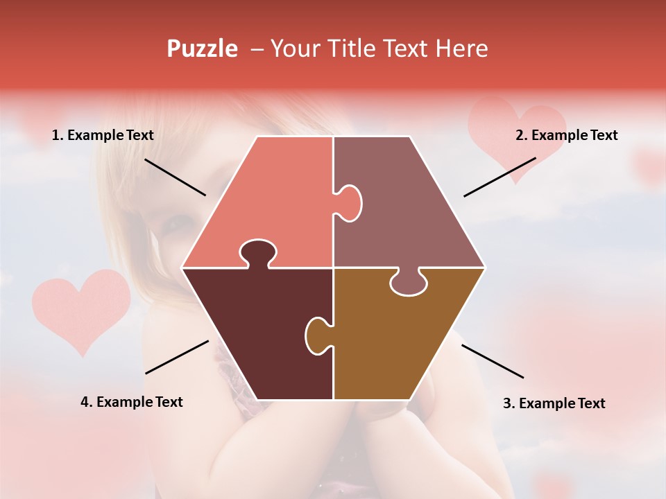 Affectionate Hand Little PowerPoint Template