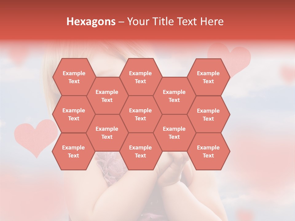 Affectionate Hand Little PowerPoint Template