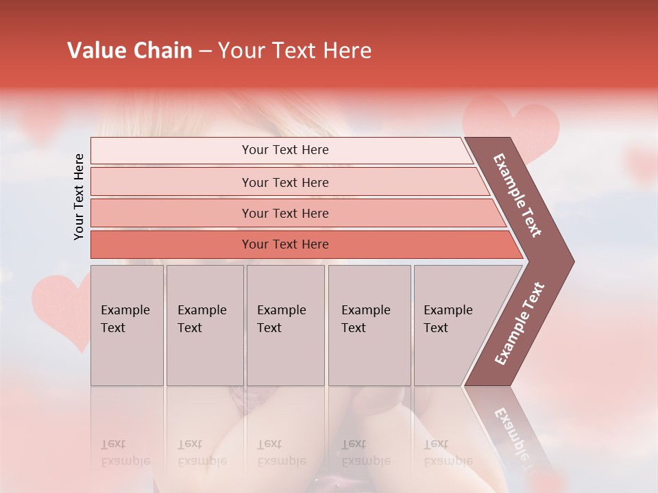Affectionate Hand Little PowerPoint Template