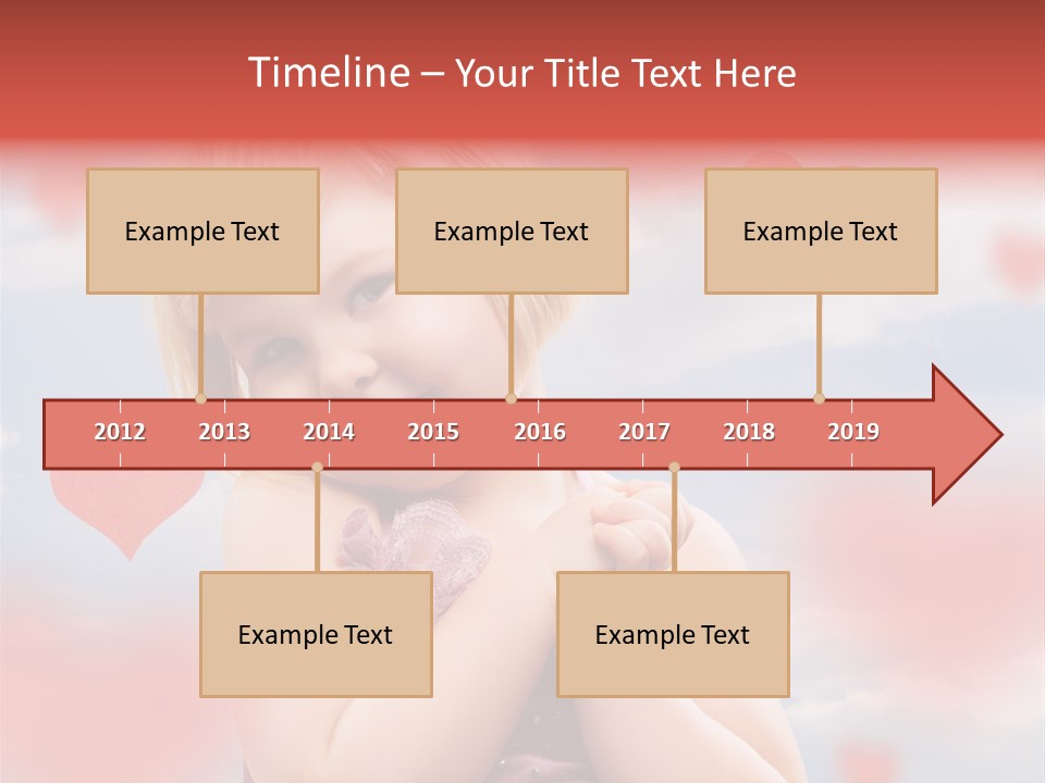 Affectionate Hand Little PowerPoint Template