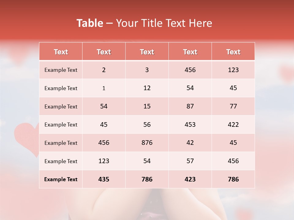 Affectionate Hand Little PowerPoint Template