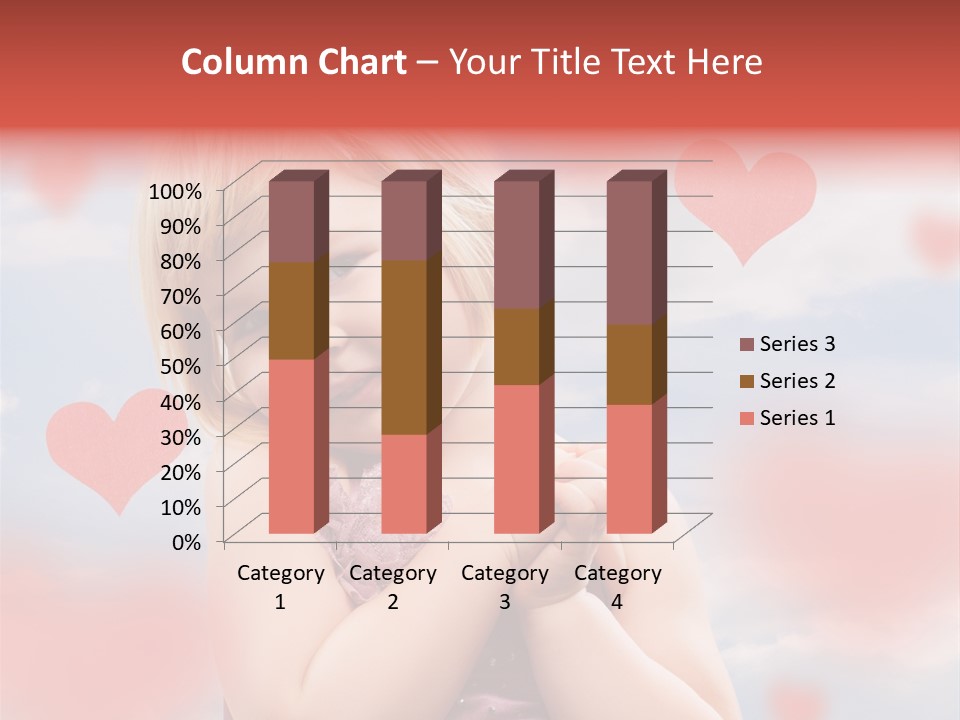 Affectionate Hand Little PowerPoint Template