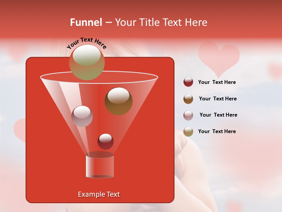 Affectionate Hand Little PowerPoint Template