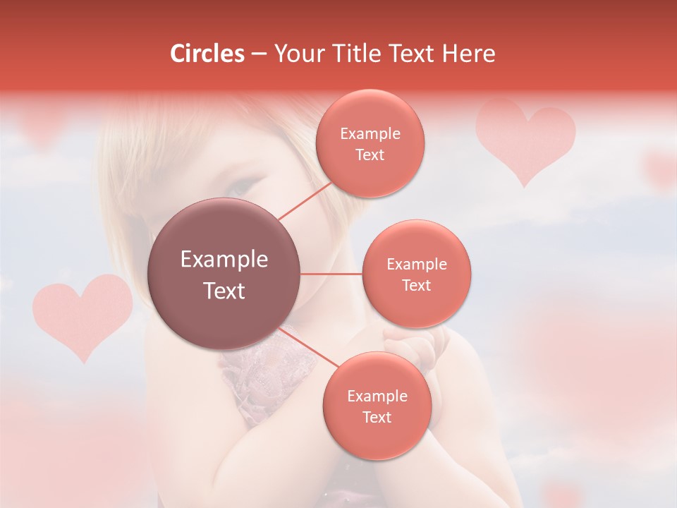 Affectionate Hand Little PowerPoint Template