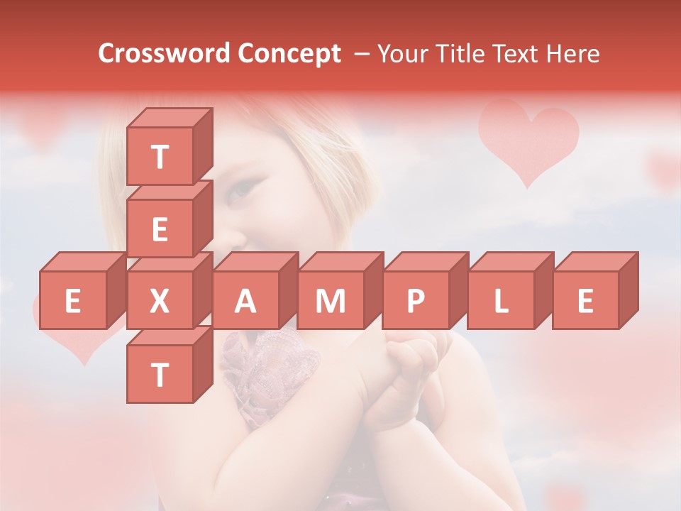 Affectionate Hand Little PowerPoint Template