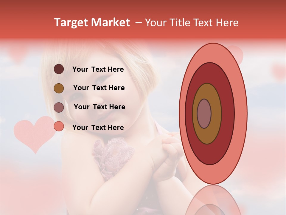 Affectionate Hand Little PowerPoint Template