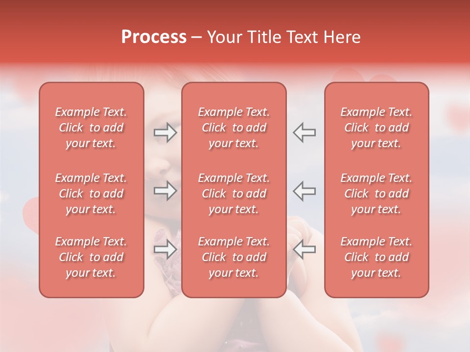 Affectionate Hand Little PowerPoint Template