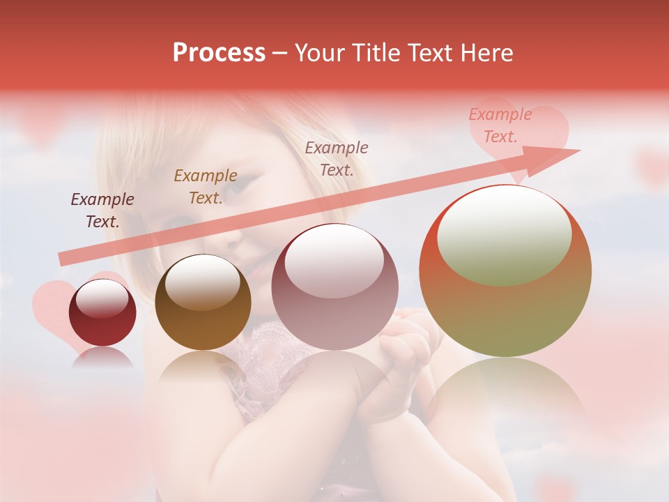 Affectionate Hand Little PowerPoint Template