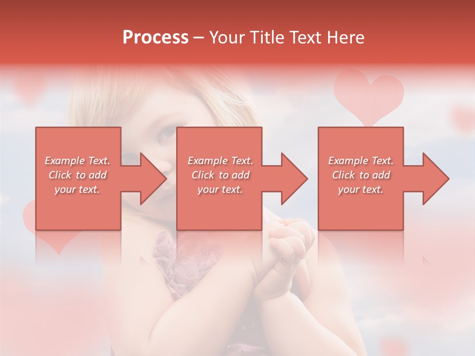 Affectionate Hand Little PowerPoint Template